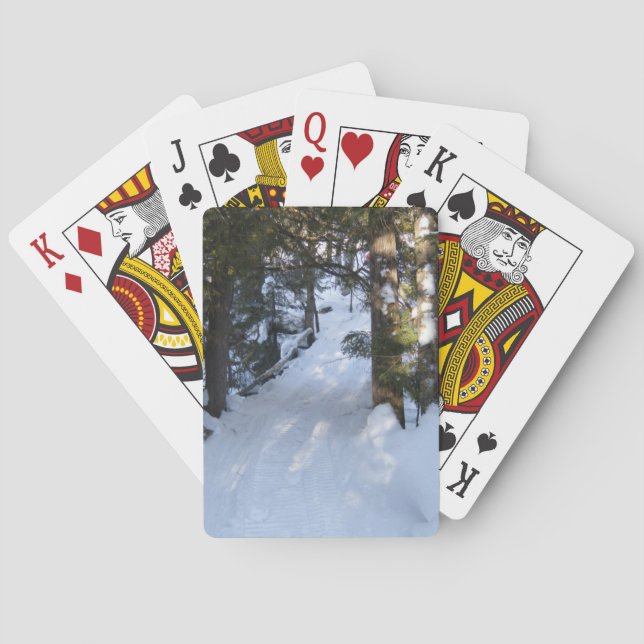 Großeltern Snowmobile Trail Spielkarten (Rückseite)