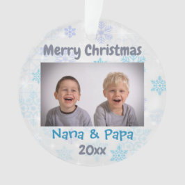 Großeltern Weihnachten 2024 Foto Ornament