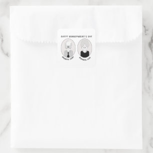 Großelterntag Quadratischer Aufkleber