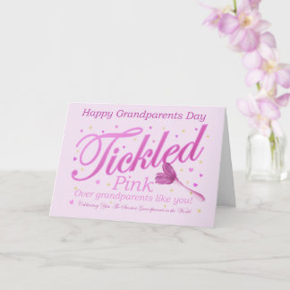 Großelterntag Rosenrot Federwedel Karte