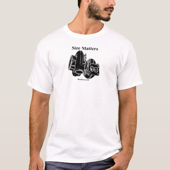 Größen-Angelegenheiten - Wecker-T - Shirt (Vorderseite)