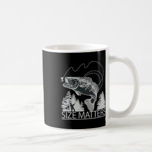 Größenprobleme Lustige Forellen-Angler-Shirts Für Kaffeetasse