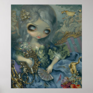 Größenwahn KUNST-DRUCK Rokoko-gotische Kunst Poster