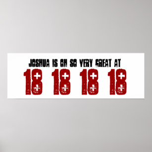 18 Geburtstag Poster Zazzle Ch