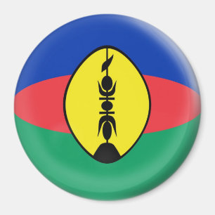 Großer 3-Zoll-Magnet - Neu-Kaledonien Flagge Magnet