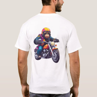 Großer Affe geboren zum Reiten T-Shirt