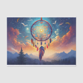 Größer als das Leben, Berge und Dreamcatcher Seidenpapier