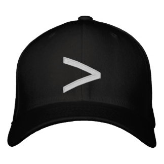 größer als Sign Hat Bestickte Baseballkappe