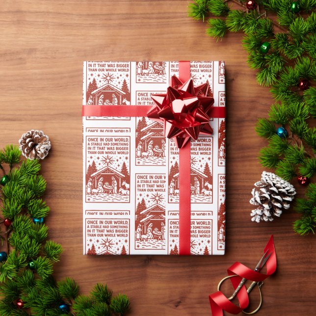 Größer als unsere ganze Welt 1 Geschenkpapier (Feiertagsgeschenk)