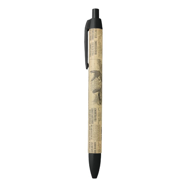 Großer alter Zeitungs-Stift! Kugelschreiber (Oberseite (Vertikal))