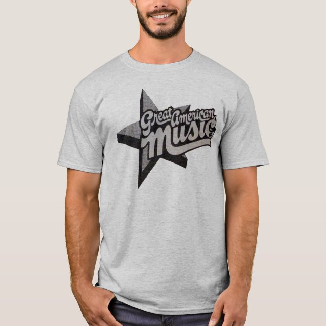 Großer amerikanischer Musik-Aufzeichnungs-Speicher T-Shirt (Vorderseite)