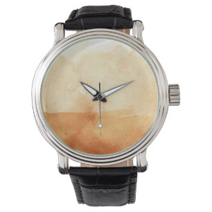 großer Aquarellhintergrund - Aquarellfarben 3 Armbanduhr