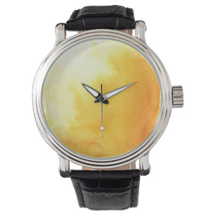 großer Aquarellhintergrund - Aquarellfarben 4 Armbanduhr