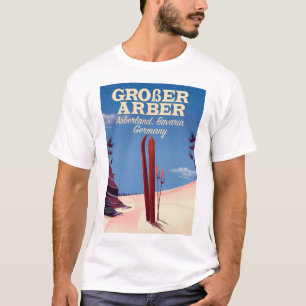 Großer Arber, Arberland, Bayerischer Deutscher Ski T-Shirt