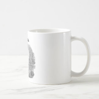 Großer Auk-hölzerner Stich Kaffeetasse