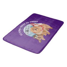 GROSSER BAD MAT - LILA MIT LOGO 2025 BADEMATTE