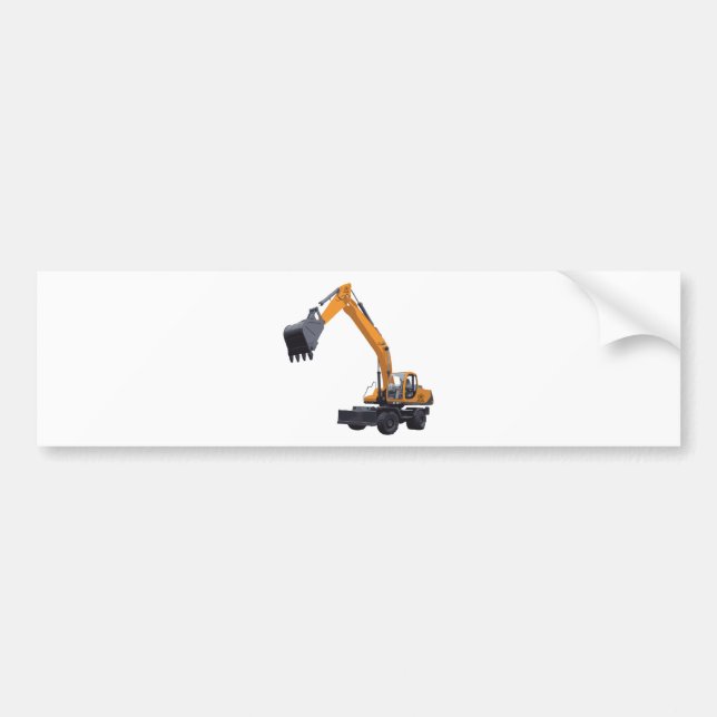 Großer Bagger-Bagger Autoaufkleber (Vorne)