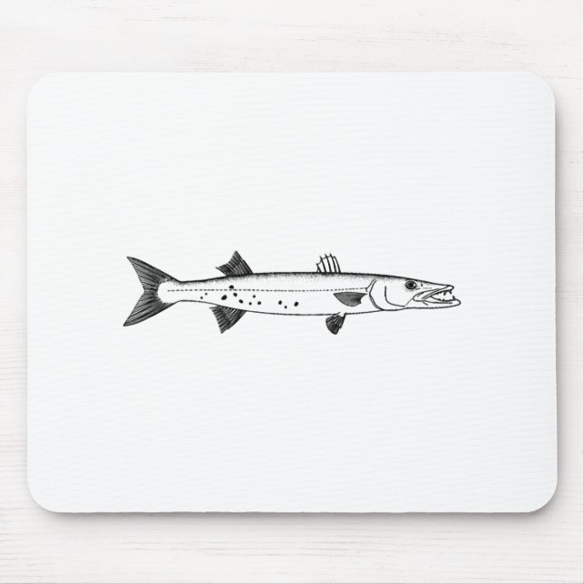 Großer Barracuda-Logo Mousepad (Vorne)