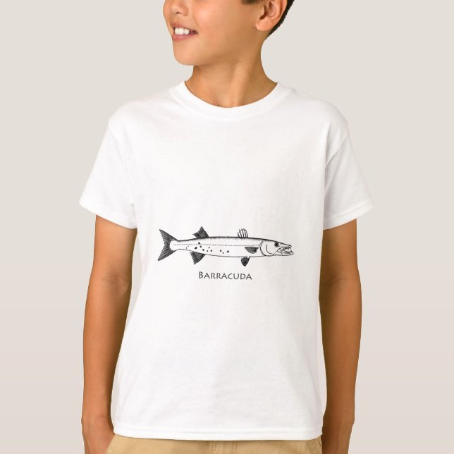 Großer Barracuda-Logo T-Shirt (Vorderseite)