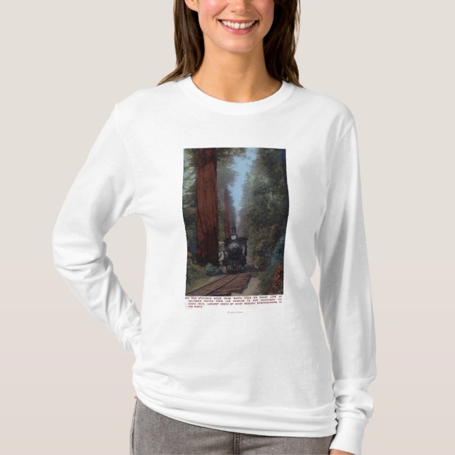 Großer Baum-Bahnhof T-Shirt (Vorderseite)