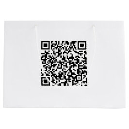 Großer benutzerdefinierter Beutel mit QR-Code für  Große Geschenktüte