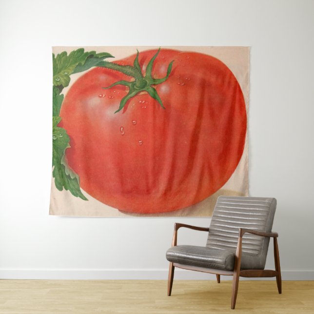 Großer BIG-Tomatendruck Wandteppich (Beispiel (Horizontal))
