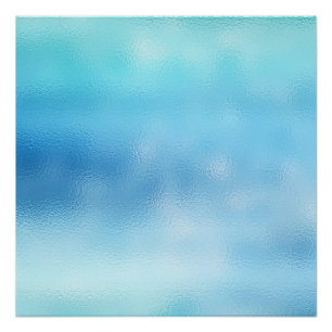 Großer blauer Himmel-Ozean abstraktes Poster