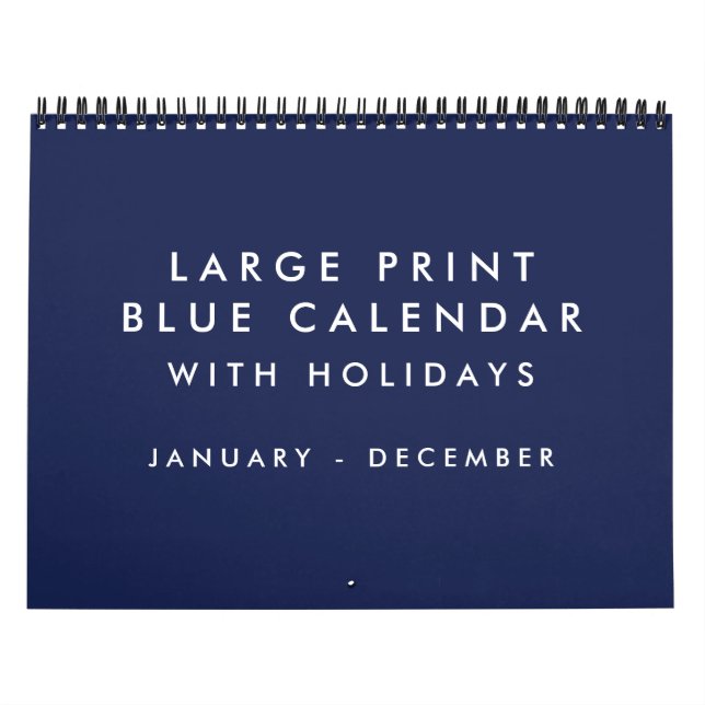 Großer blauer Kalender für Printwerbung mit Feiert (Titelbild)