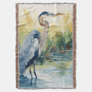 Großer Blaureiher-See-Aquarelle Decke