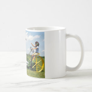 Großer Block-Rasenmäher Kaffeetasse