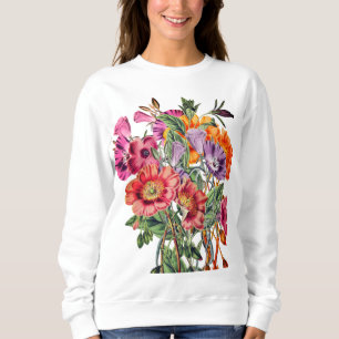 Großer Bouquet der Wildblumen auf der Wiese Sweatshirt