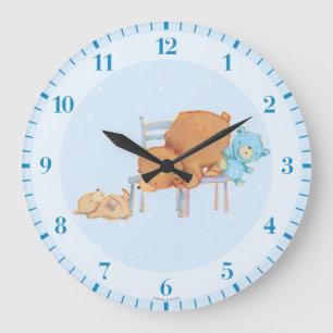 Großer Braunbär, Kaliko u. schlaffe Stühle des Große Wanduhr