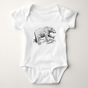 Großer Brauner Bär Baby Strampler