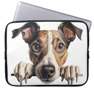 GROSSER BRINDLE GREYHOUND PUPPY HUND LAPTOPSCHUTZHÜLLE