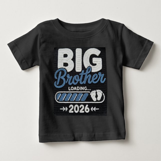 großer Bruder Ankündigung Kleidung 2026 Baby T-shirt (Vorderseite)