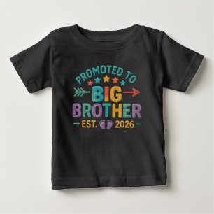 großer Bruder Ankündigung Kleidung 2026 Baby T-shirt