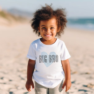 Großer Bruder Blaues Herz passendes Geschwister Fa Baby T-shirt