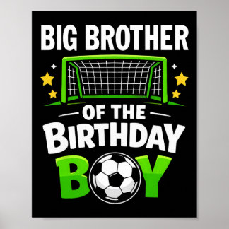 Großer Bruder des Geburtstags-Soccerjungen Ll Fami Poster