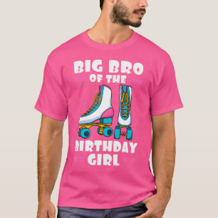 Großer Bruder des Geburtstagsmädchens Rollschuhe S T-Shirt