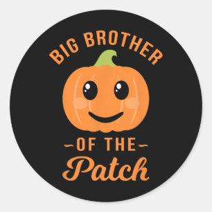 Großer Bruder des Patches - KürbisfamilienHallowee Runder Aufkleber