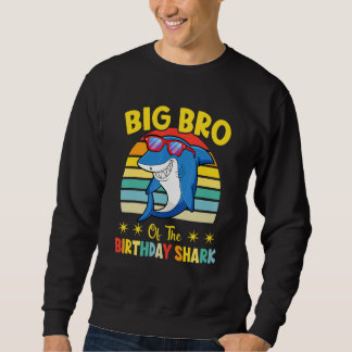 Großer Bruder des Shark Geburtstags Familiengeburt Sweatshirt