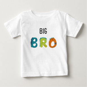 Großer Bruder Dino Alphabet Baby T-shirt