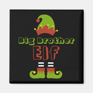 Großer Bruder Elf Weihnachten Xmas Süße T-Shirt Magnet