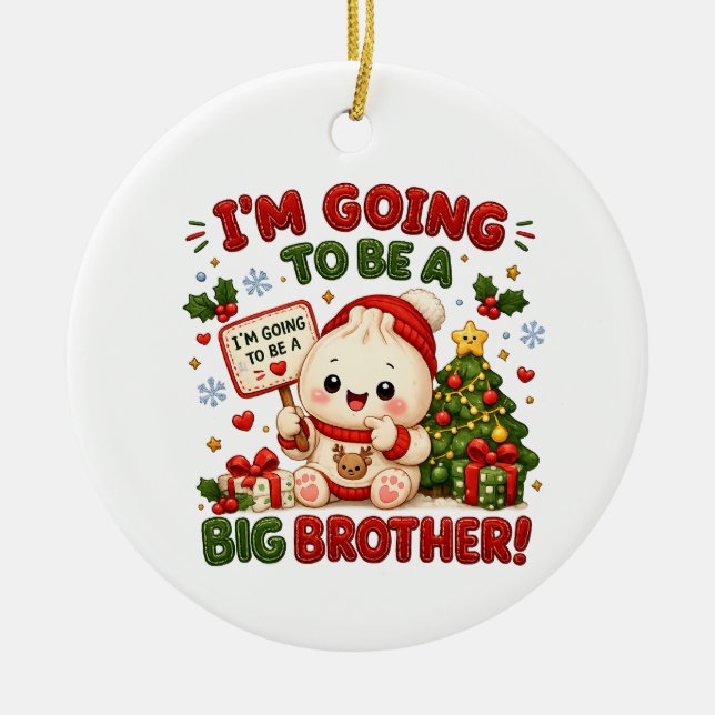 Großer Bruder Keramik Ornament (Vorne)
