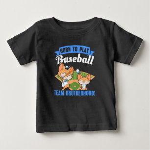 Großer Bruder Kleiner Bruder - Baseballspieler Baby T-shirt