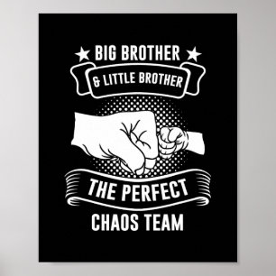 großer Bruder kleiner Bruder der perfekte Bruder Poster