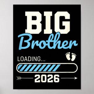 Großer Bruder lädt 2026 Schwangerschaftsankündigun Poster