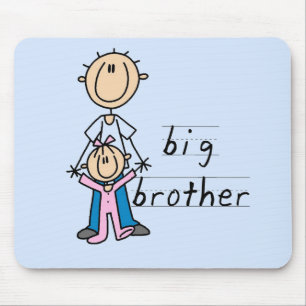 Großer Bruder mit Baby-Schwester T-Shirts und Gesc Mousepad