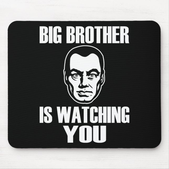 Großer Bruder passt Sie auf Mousepad (Vorne)