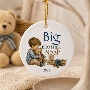 Großer Bruder personalisiert  Keramik Ornament